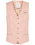 Small Check Waistcoat - Rose Pink